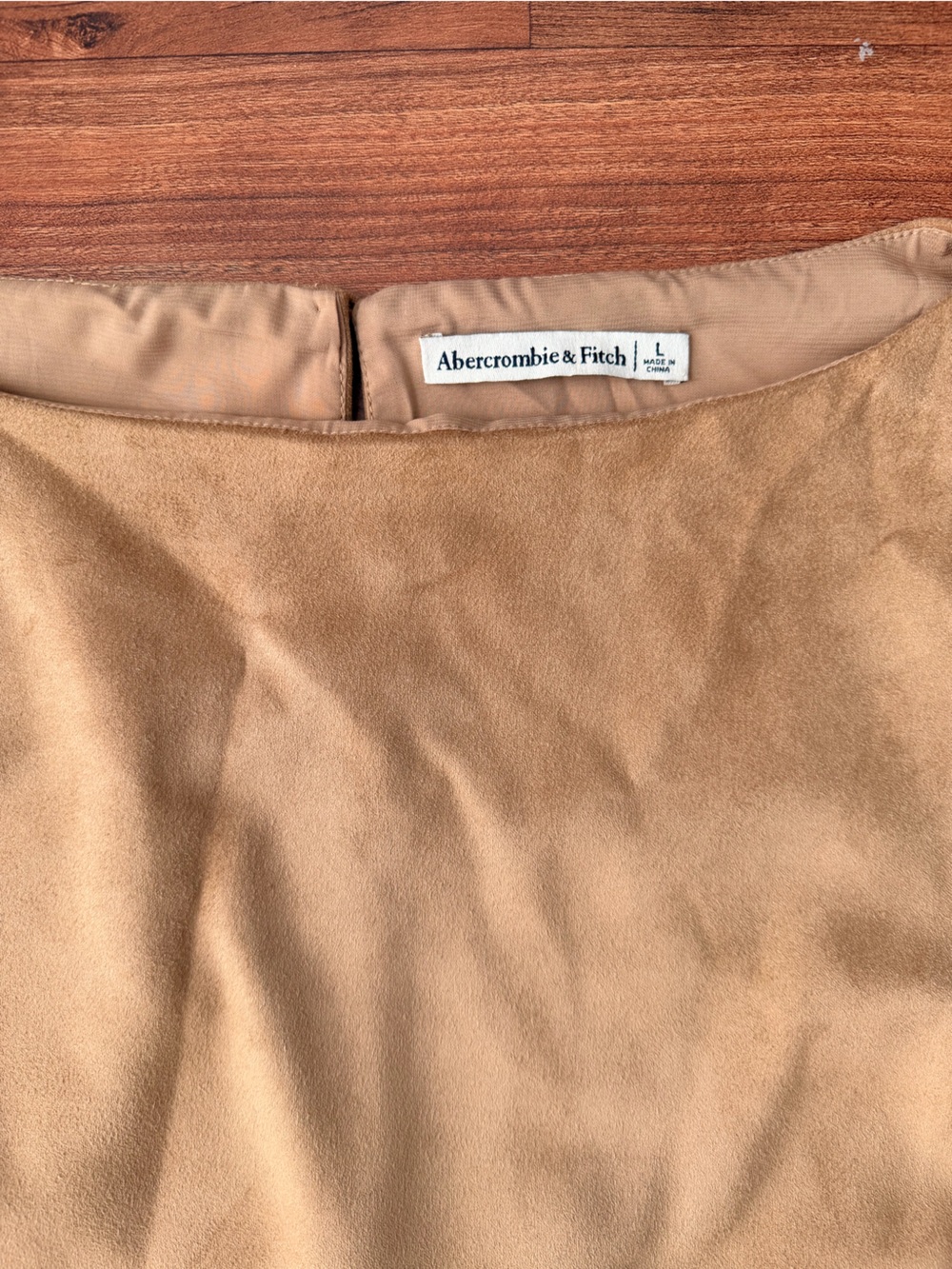 Abercrombie & Fitch Sleeveless Vegan Suede Box Tank Top Size Large - Picture 4 of 7